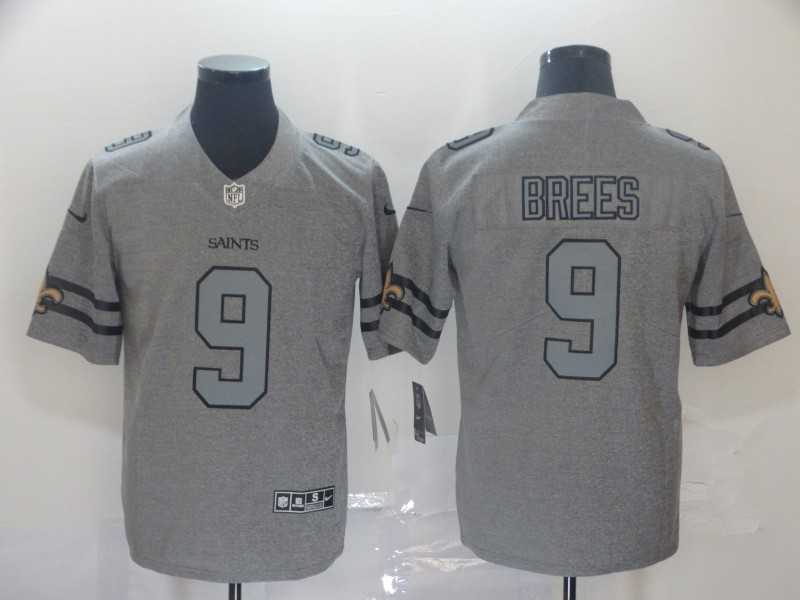 Nike Saints 9 Drew Brees 2019 Gray Gridiron Gray Vapor Untouchable Limited Jersey,We sell and wholesale Nike Saints 9 Drew Brees 2019 Gray Gridiron Gray Vapor Untouchable Limited Jersey on line form chian!